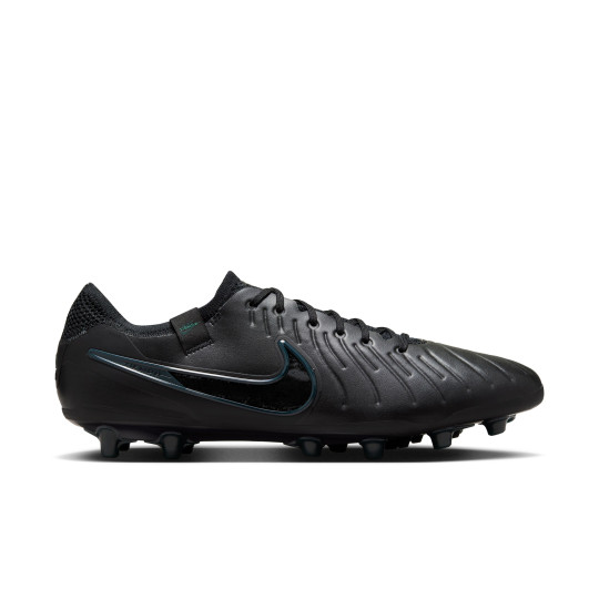 Nike tiempo black green best sale