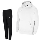 Nike Park 20 Hoodie Fleece Tracksuit Kids White Black