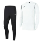 Nike Park 20 Crew Tracksuit Kids White Black