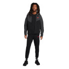 Nike Tech Fleece Sportswear Tracksuit Black Grey Bright Red