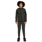 Nike Tech Fleece Tracksuit Sportswear Kids Dark Green Black