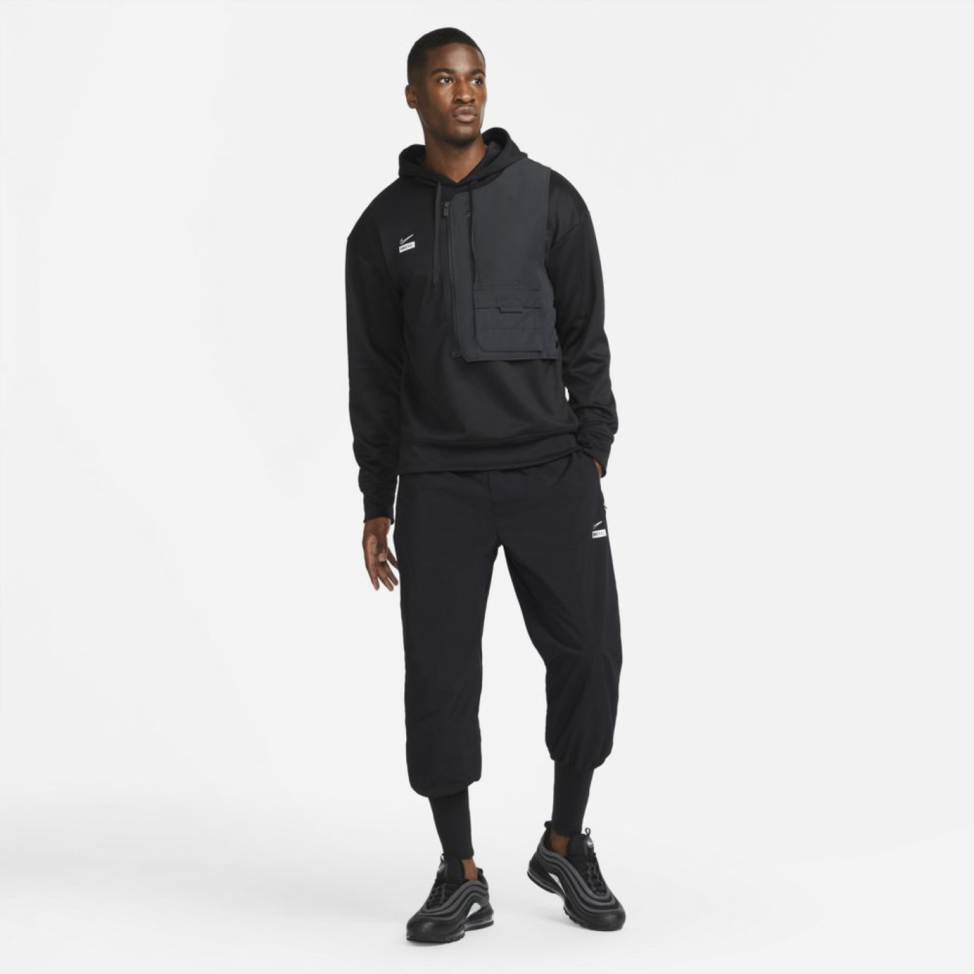 Nike fc hoodie black best sale