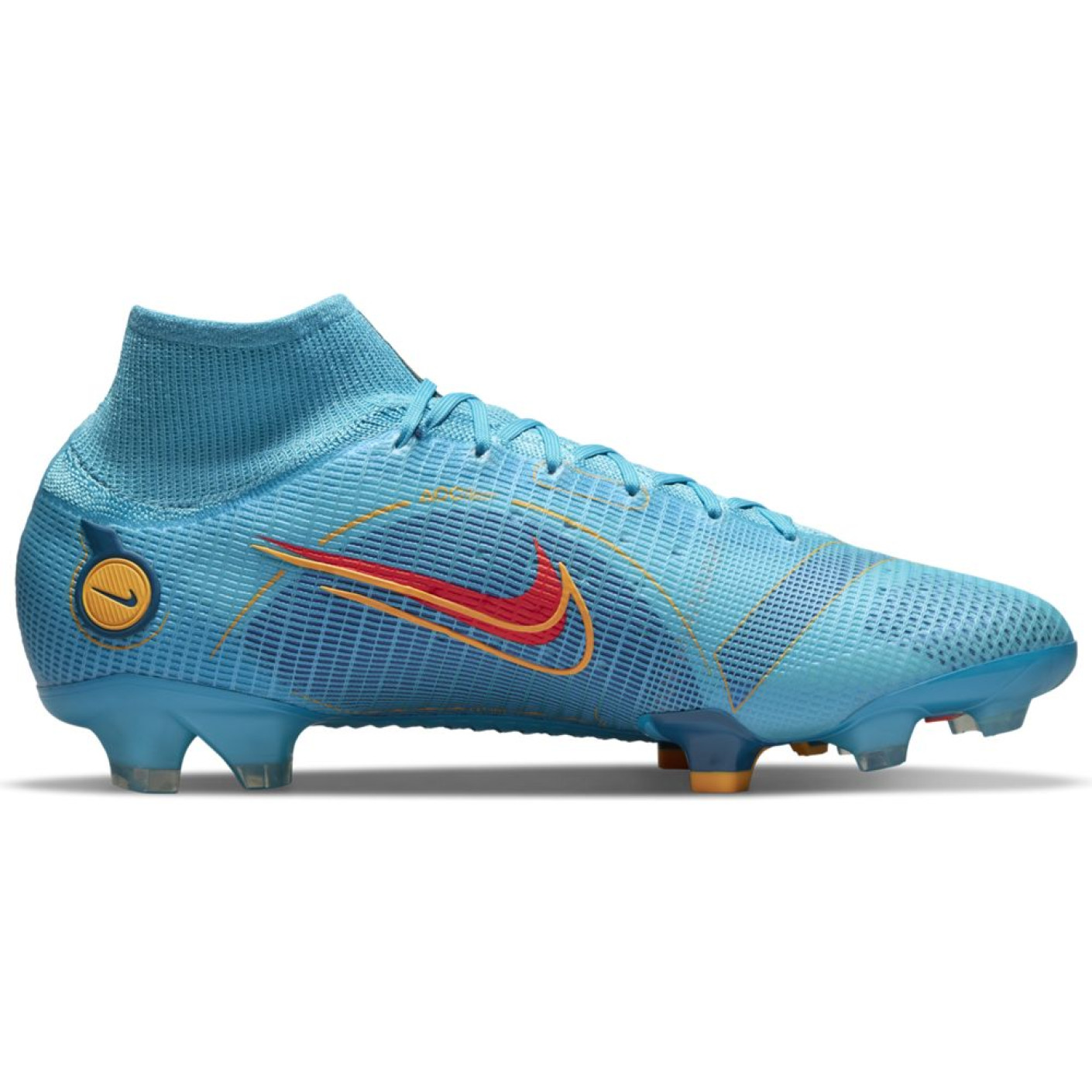 Nike Mercurial 8 Superfly Elite Grass Football Shoes FG Blue Orange KNVBshop