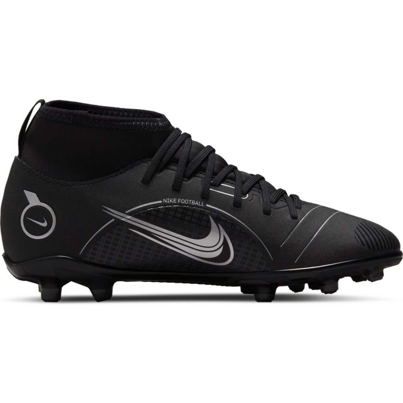 Nike Mercurial Superfly 8 Club Grass Artificial Turf Football Shoes MG Kids Black Dark Grey KNVBshop