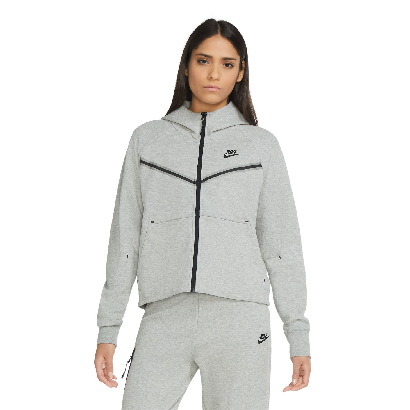 Nike tech fleece grey tracksuit womens sale