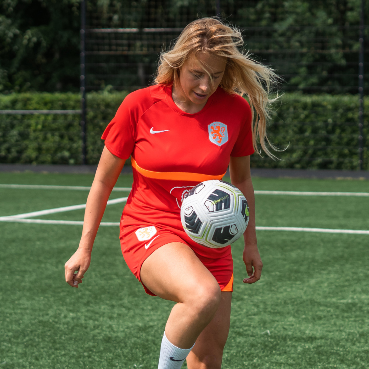 Nike Netherlands Academy Pro Training Set 2022 2023 Women Red Orange KNVBshop