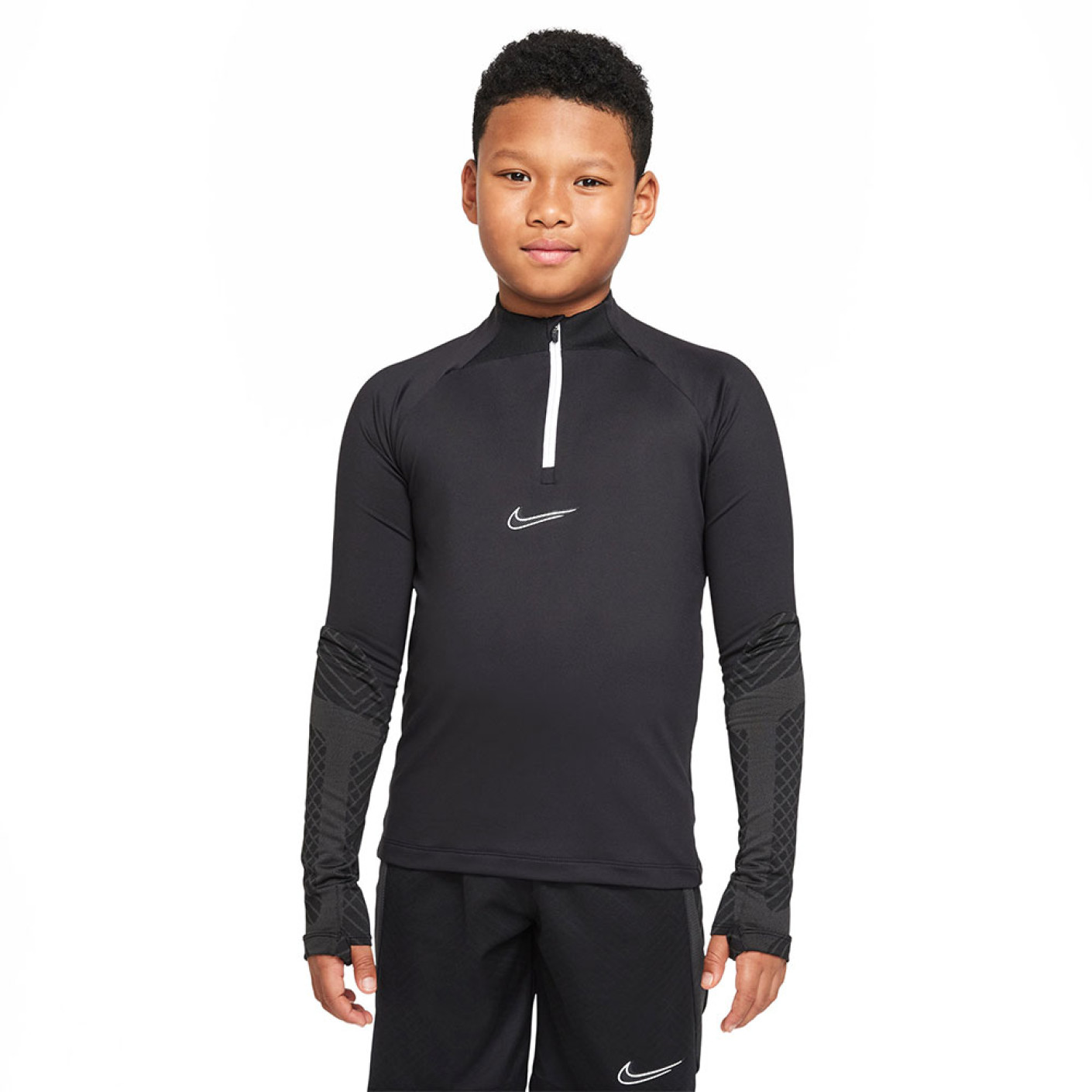 Nike Strike 22 Dri Fit Tracksuit Kids Black Dark Grey White KNVBshop