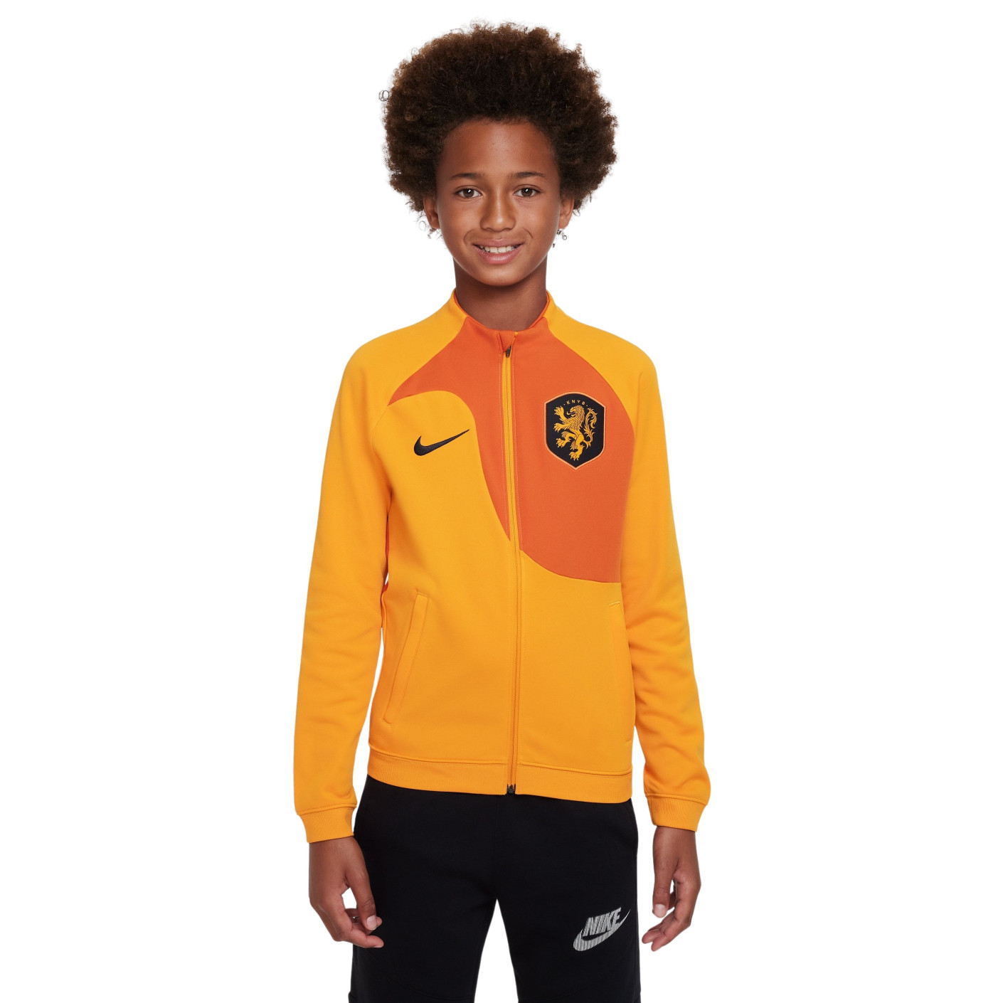 Nike Netherlands Academy Anthem Training Jacket 2022-2024 Kids Orange - KNVBshop.nl