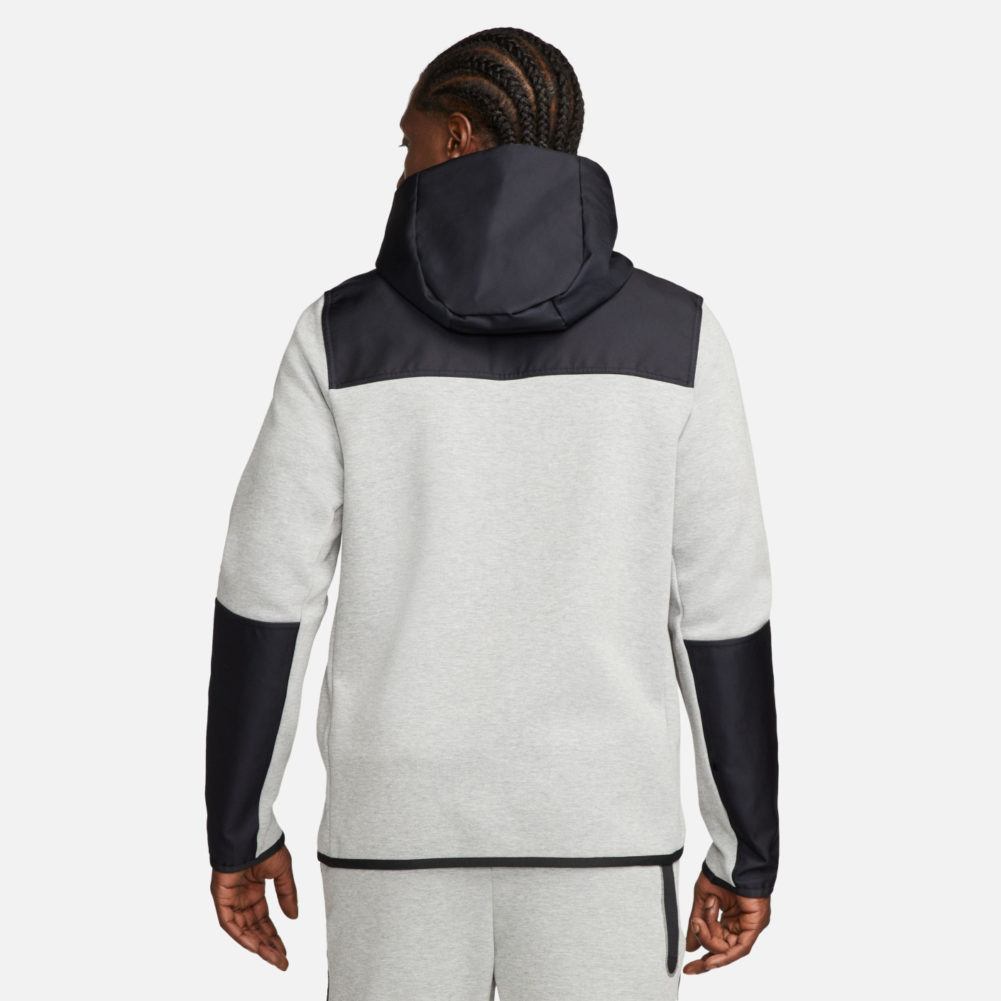 Nike fc woven overlay hoodie best sale