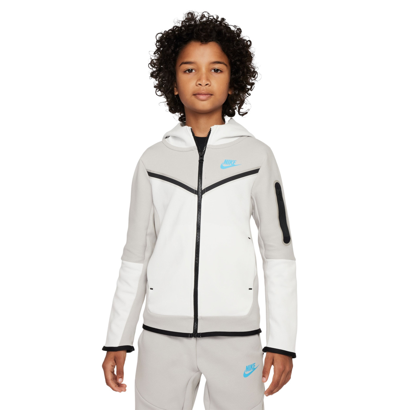 smaak klasse vertaling Nike Vest Tech Fleece Kids Grey White Blue - KNVBshop.nl