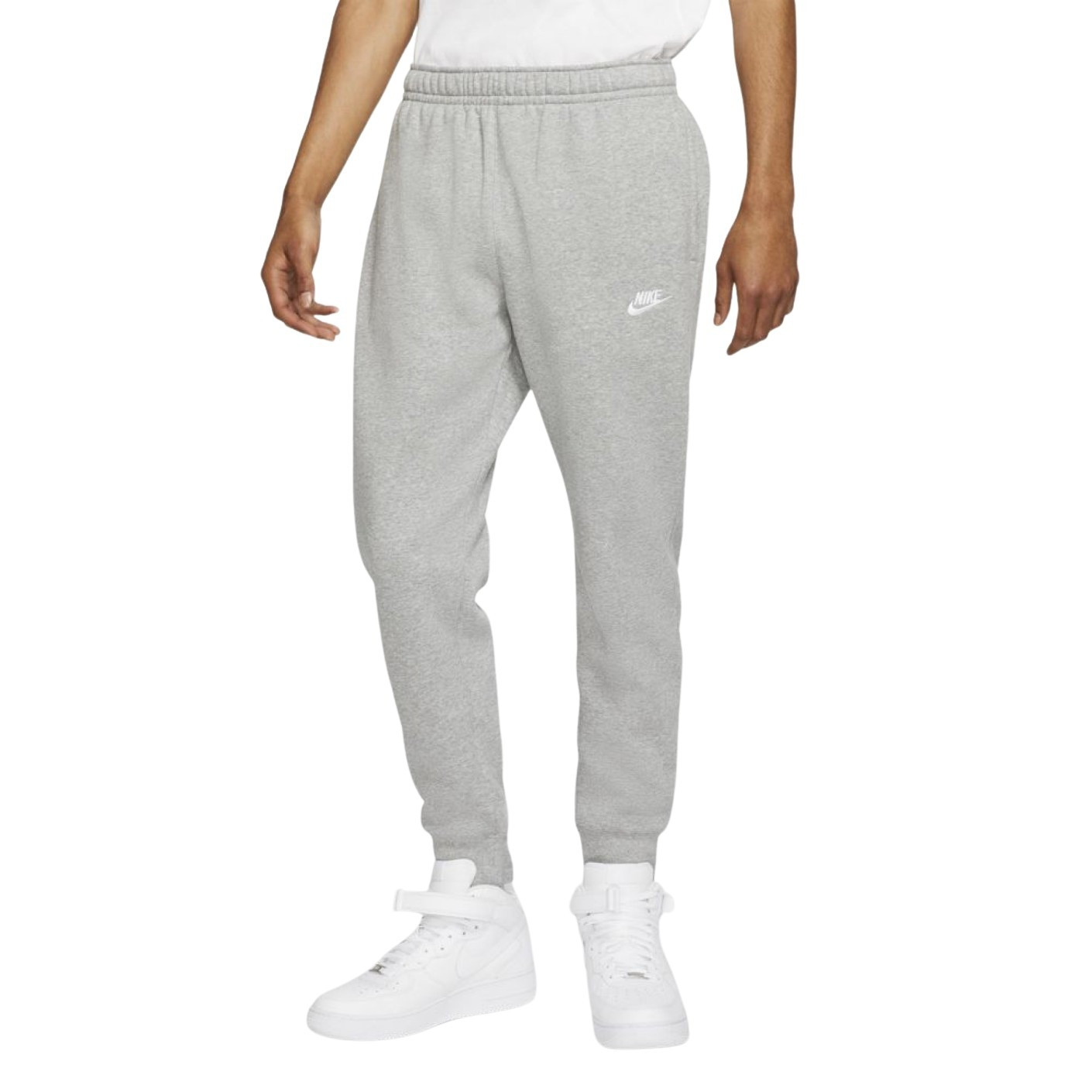 Nike Men's Solo Swoosh Heavy Fleece Pants Dark Grey Heather CW5460 063 - New