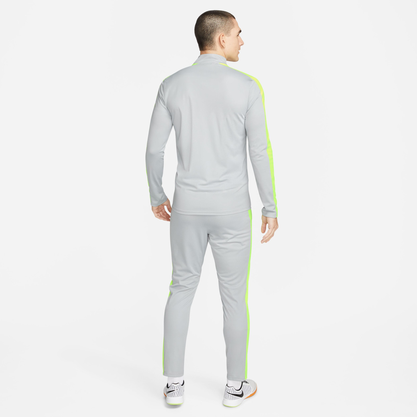 Grey and yellow nike tracksuit best sale