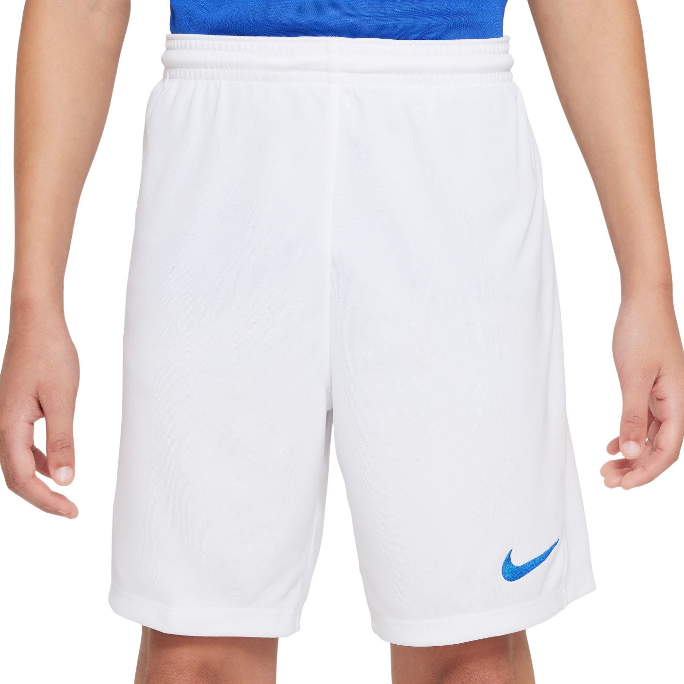 Nike Park III Kids Football Shorts White Blue KNVBshop