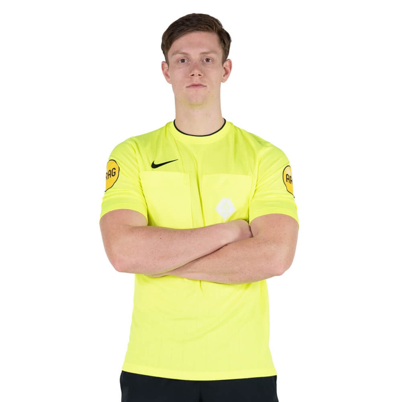 Nike KNVB Referee Shirt 2002 2024 Yellow Black KNVBshop