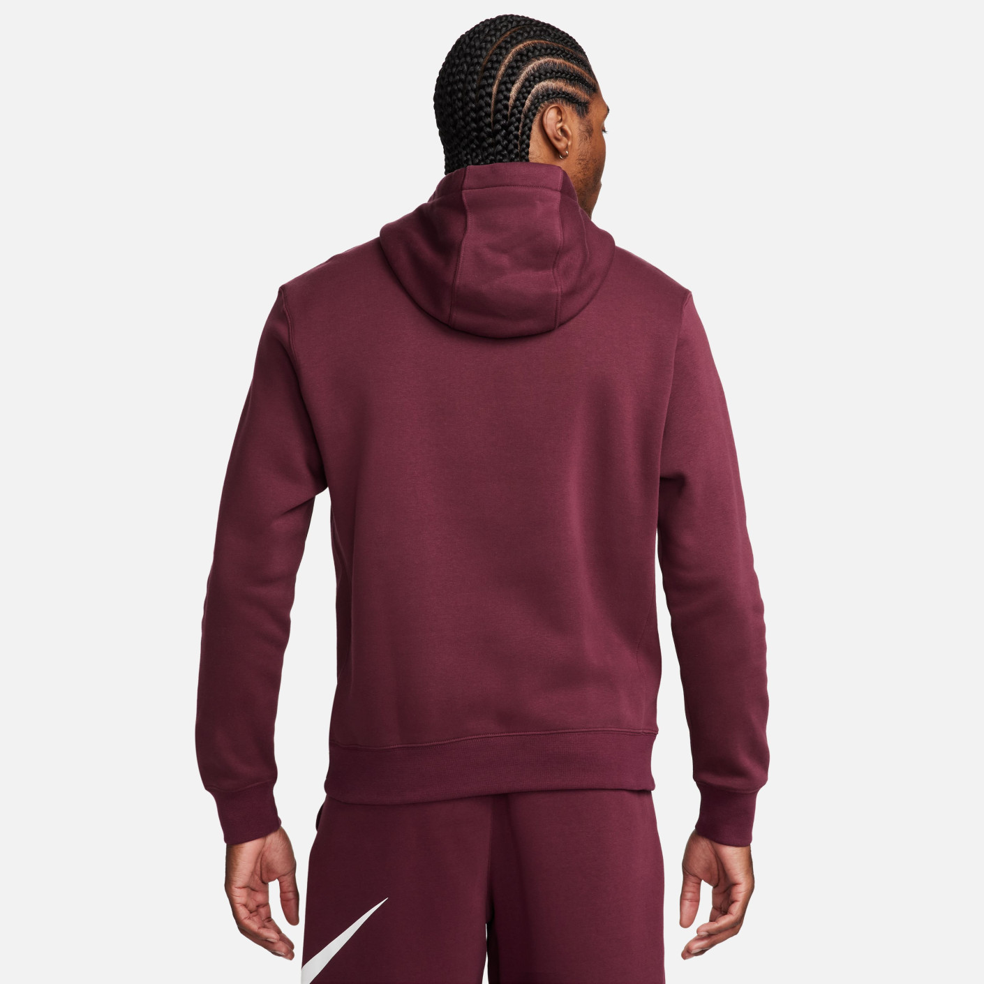 Nike sportswear club fleece burgundy sale