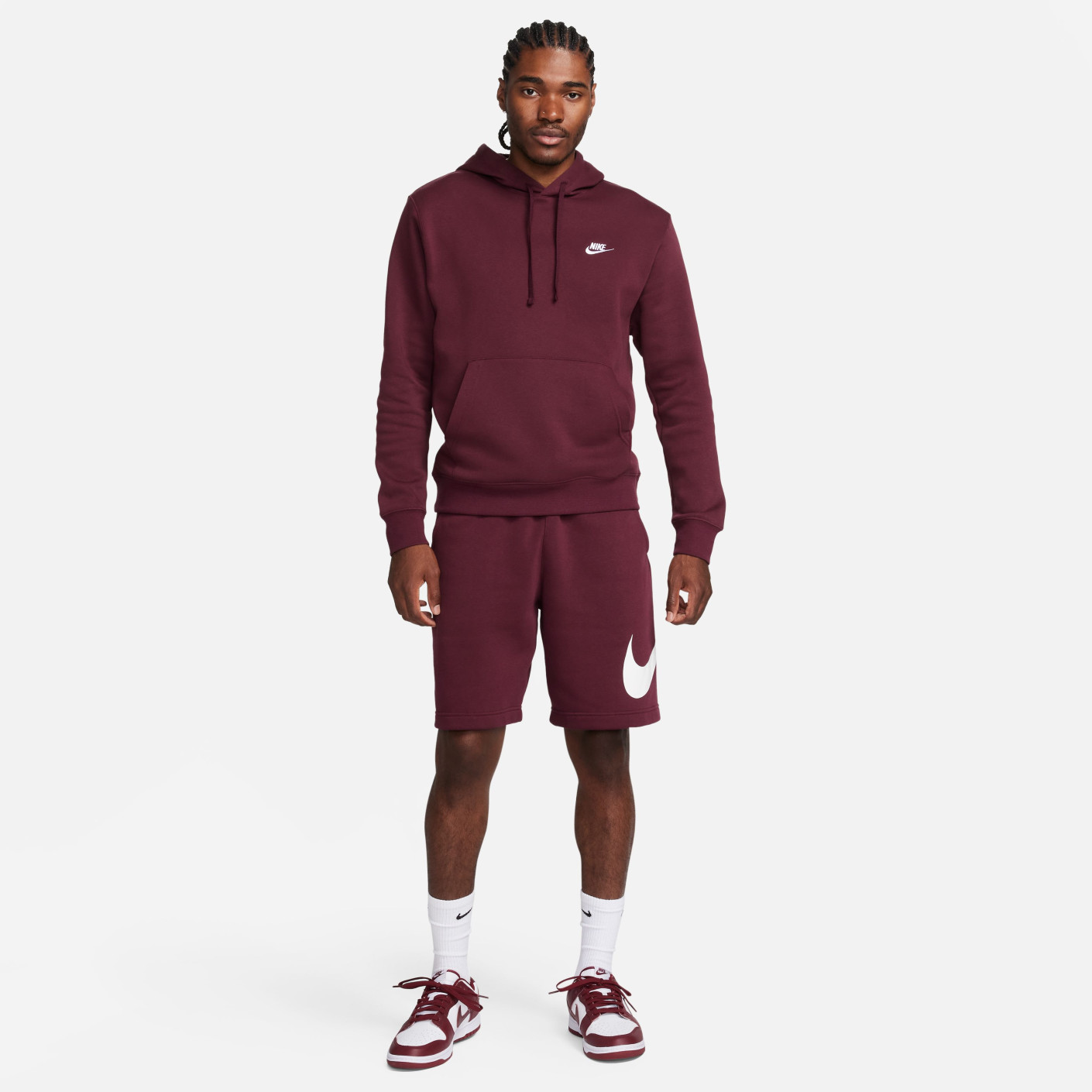 Nike sportswear club fleece burgundy best sale