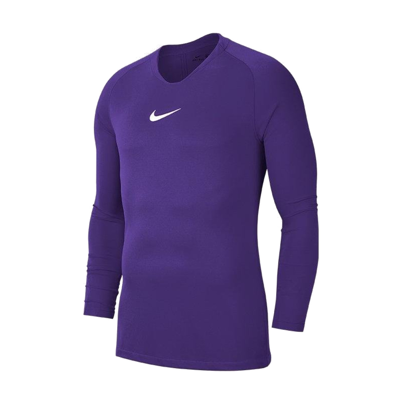 Nike Dri-Fit Park Long Sleeve Base Layer Kids Purple White