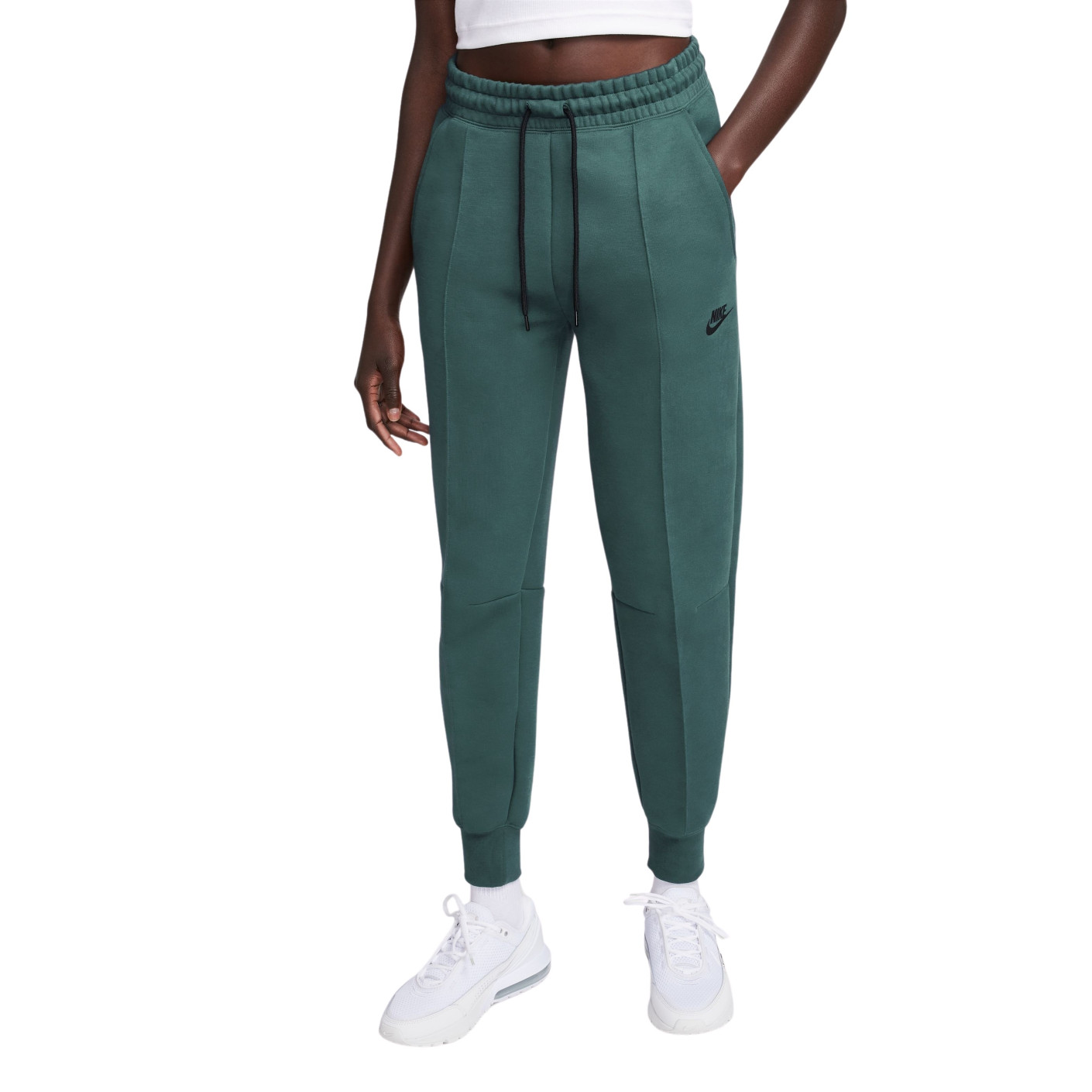Nike Sportswear M NK CLUB+ FT CF PANT LBR - Tracksuit bottoms - dark green  - Zalando.co.uk