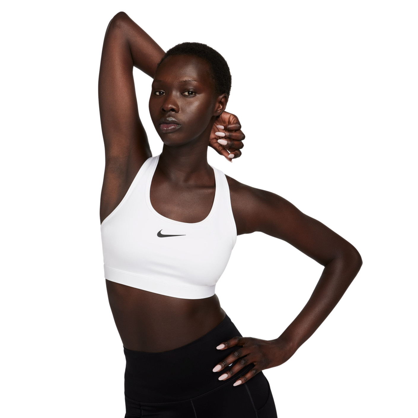 Nike - Black Swoosh Sports Bra