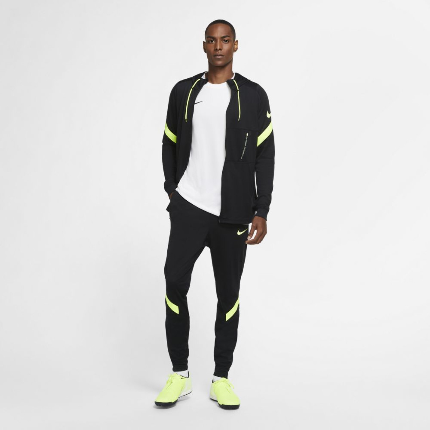 Nike Dry Strike Tracksuit Hoodie Black Volt KNVBshop