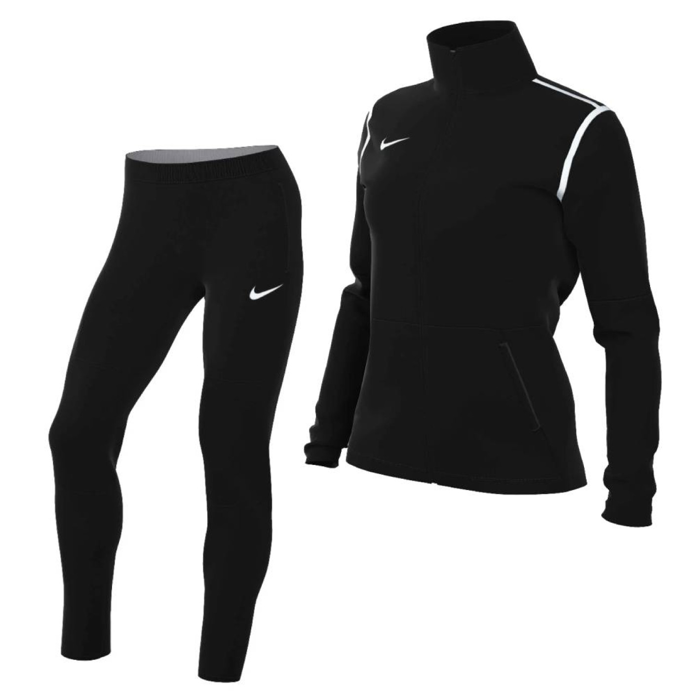 Nike Park 20 Trainingspak Full Zip Dames Zwart Wit KNVBshop