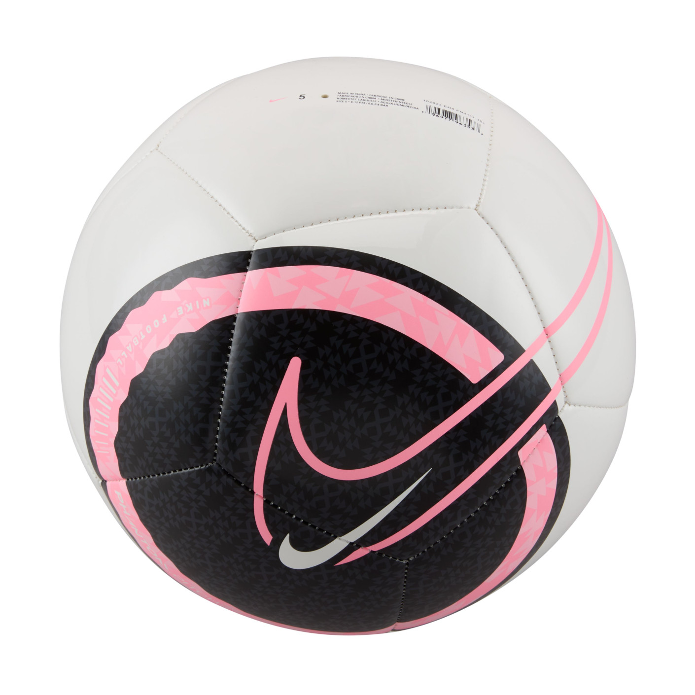 Nike Voetbal Phantom Maat 5 Wit Zwart Roze