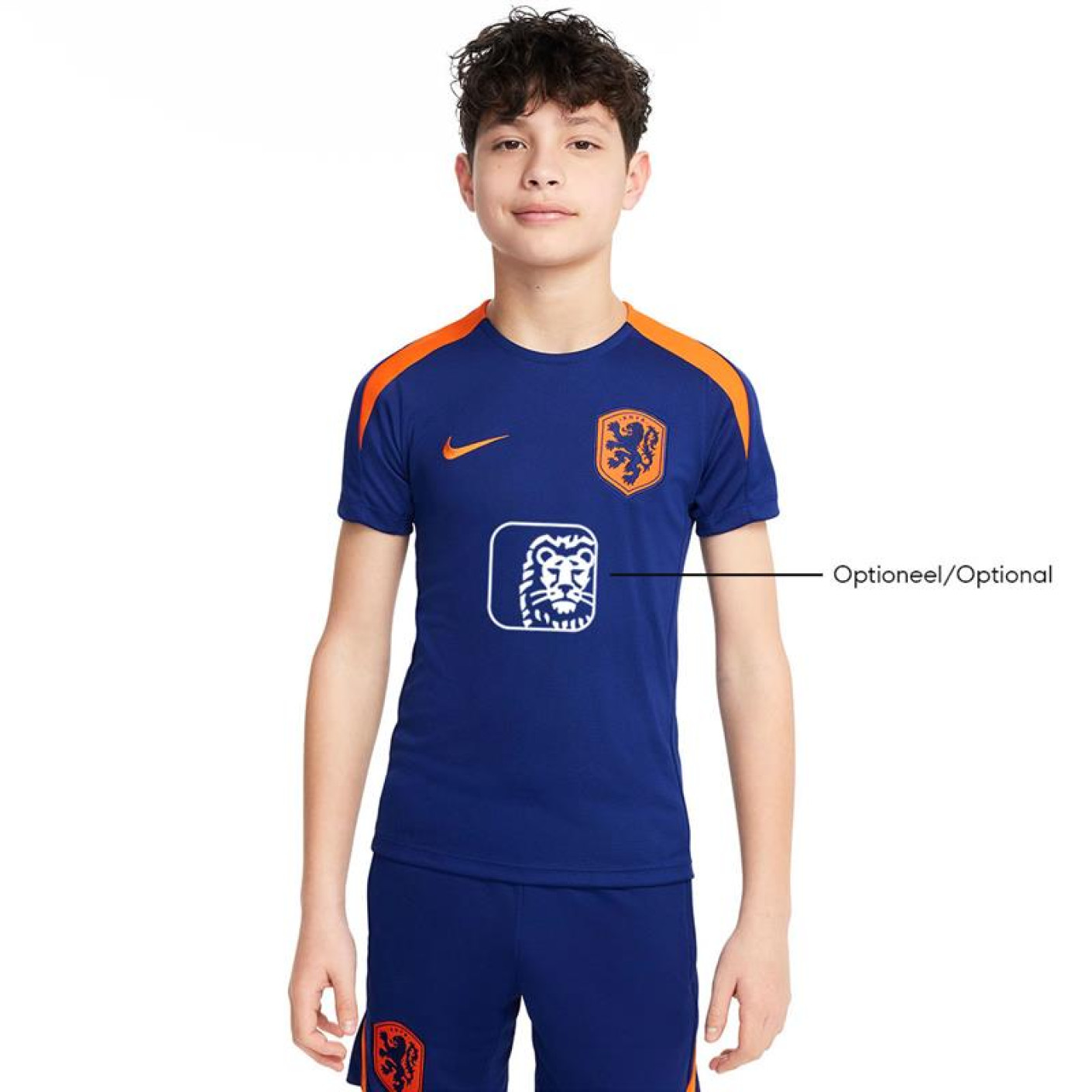 Nike Nederland Strike Trainingsshirt 2024-2026 Kids Blauw