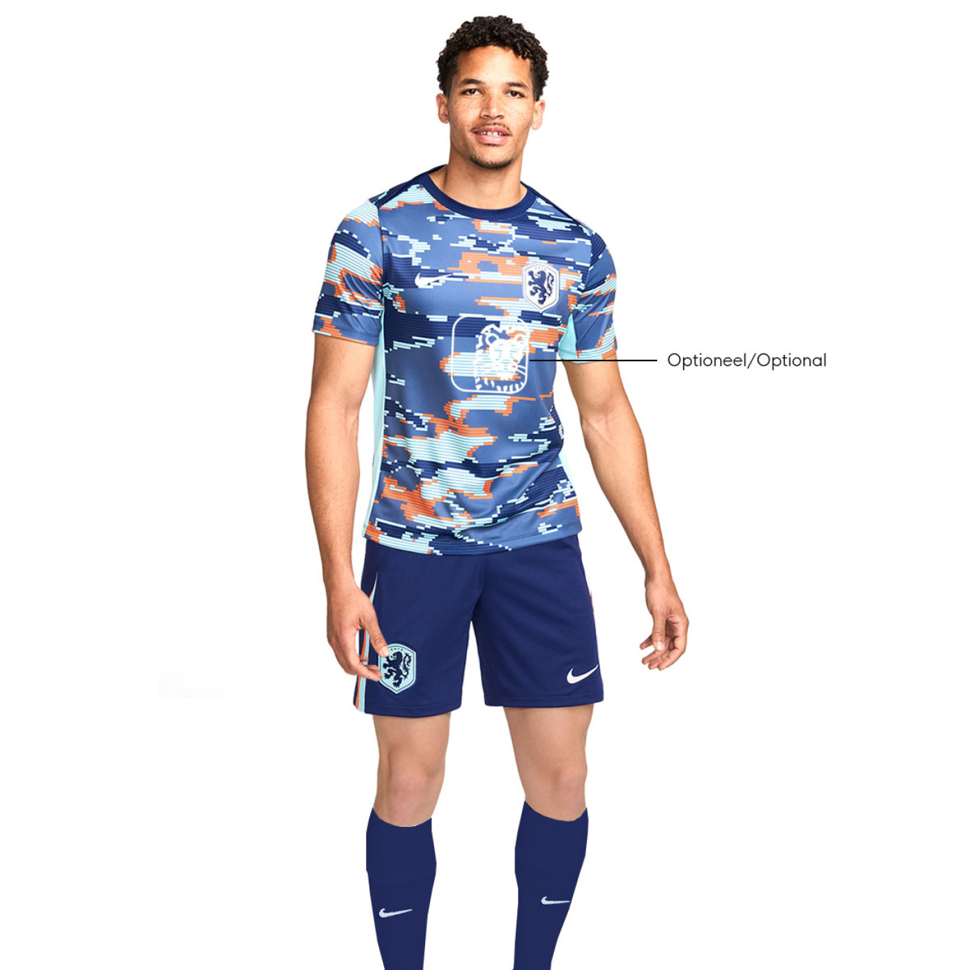 Nike Dutch Team Pre-Match Competition Kit Away 2024-2026 Blue White ...