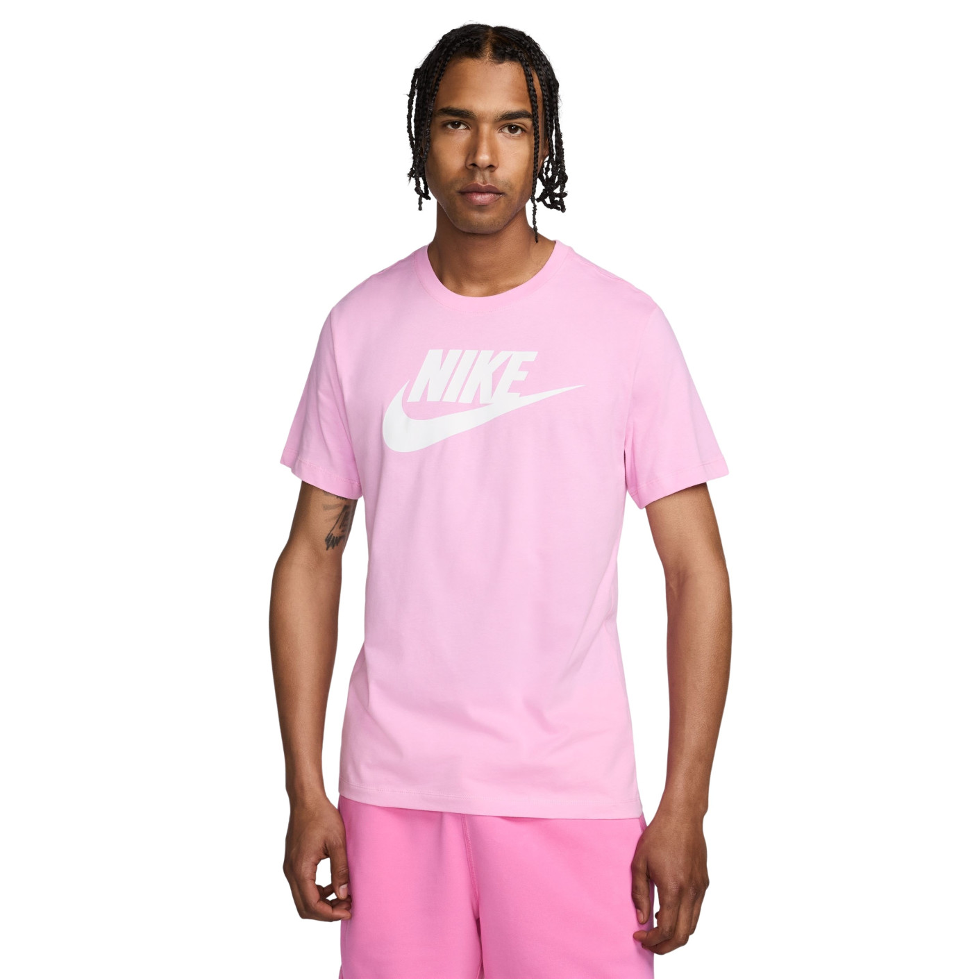 Nike Sportswear Futura Icon T Shirt Pink White KNVBshop