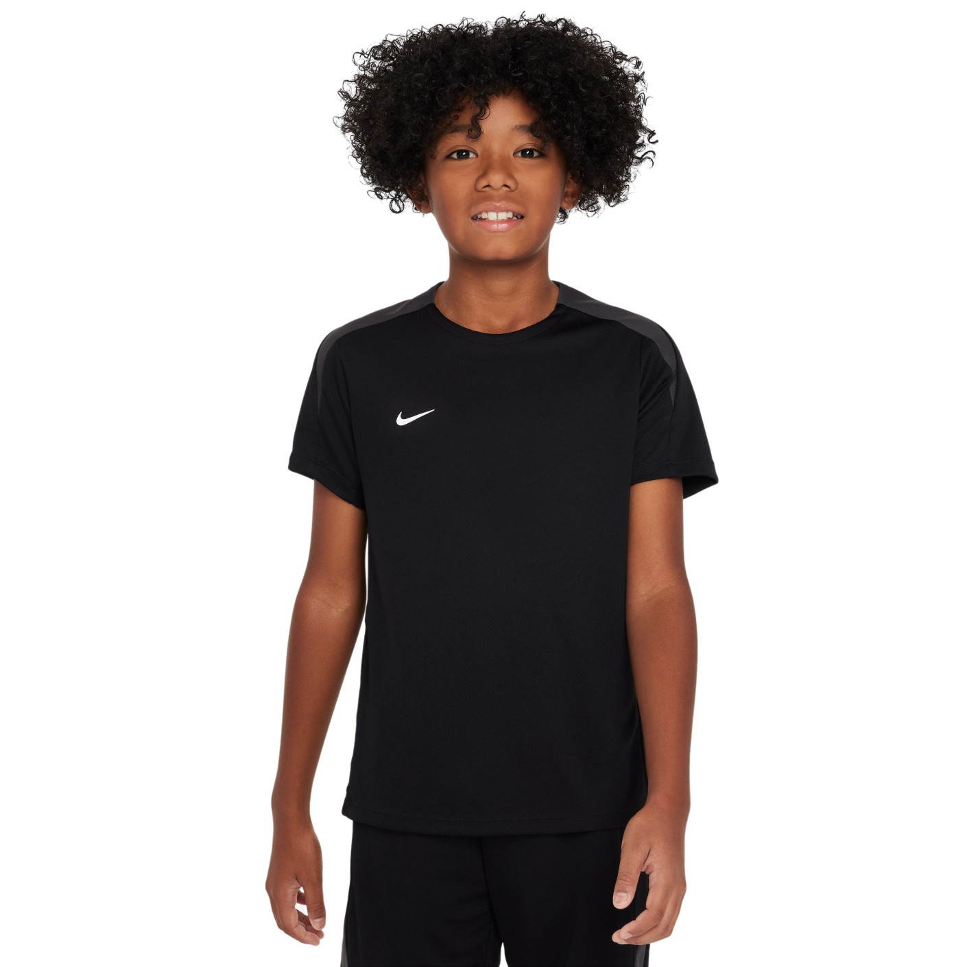 Nike Strike Training Shirt Kids Black Dark Grey