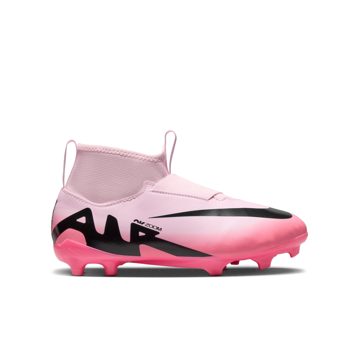 Nike Zoom Mercurial Superfly 9 Academy Laceless Grass Artificial Grass Football Shoes MG Kids Light Pink Hot Pink Black KNVBshop