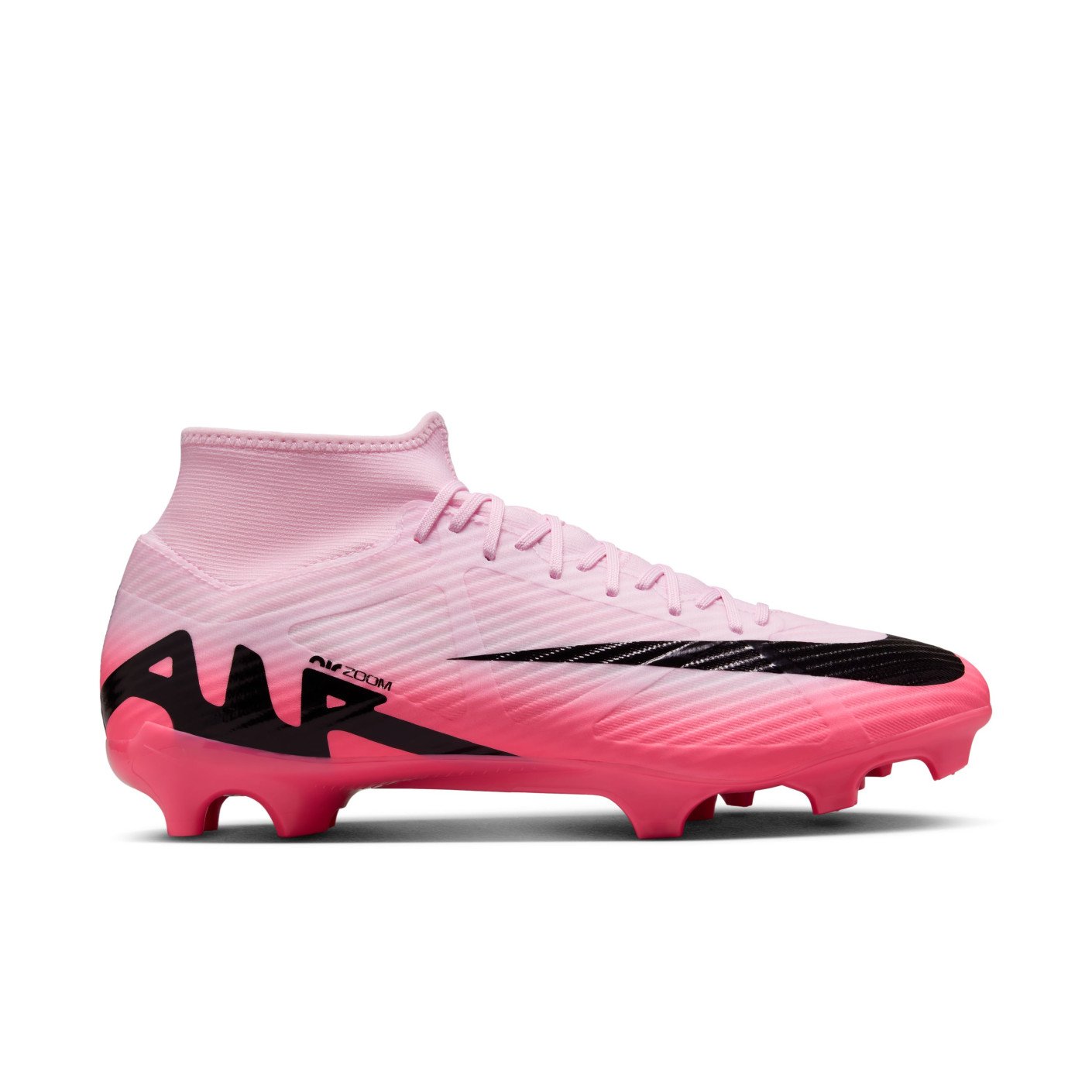 Nike Zoom Mercurial Superfly 9 Academy Grass/Artificial Grass Football Shoes (MG) Light Pink Hot Pink Black