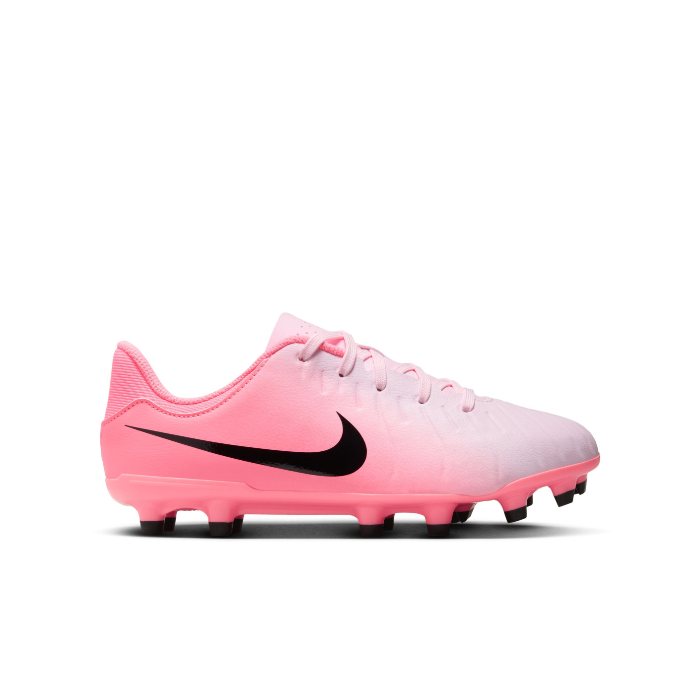 Nike Tiempo Legend Academy 10 Gras / Kunstgras Voetbalschoenen (MG) Kids Lichtroze Felroze Zwart