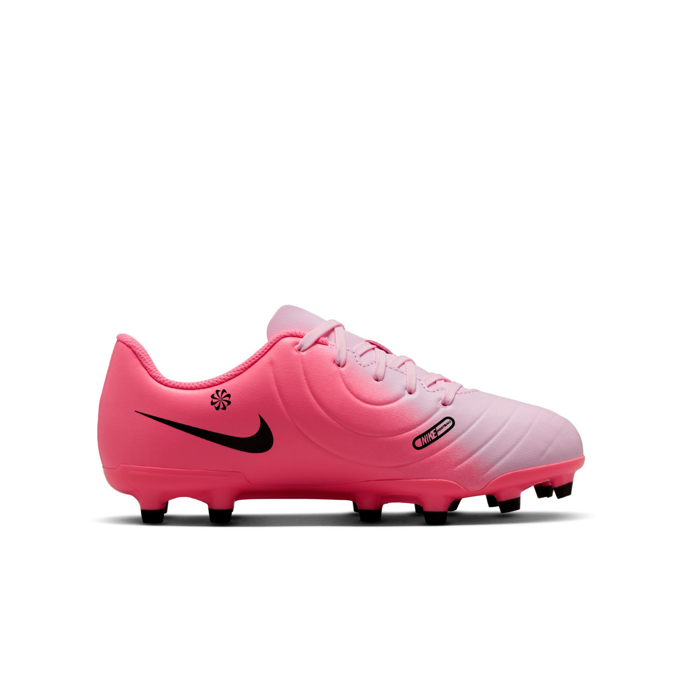 Nike Tiempo Legend Club 10 Gras Kunstgras Voetbalschoenen MG Kids Lichtroze Felroze Zwart KNVBshop