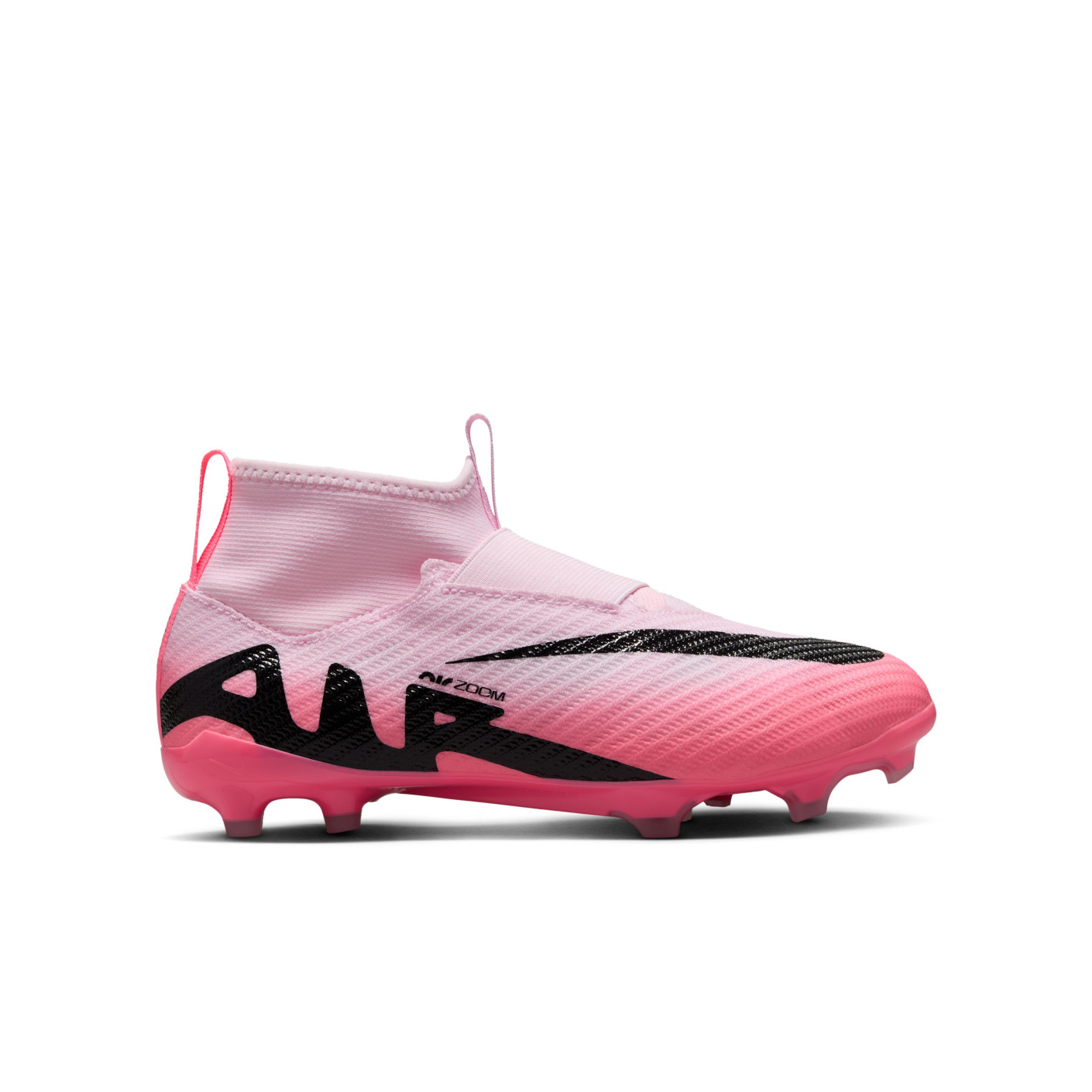 Nike Zoom Mercurial Superfly Pro 9 Gras Voetbalschoenen FG Kids Lichtroze Felroze Zwart KNVBshop