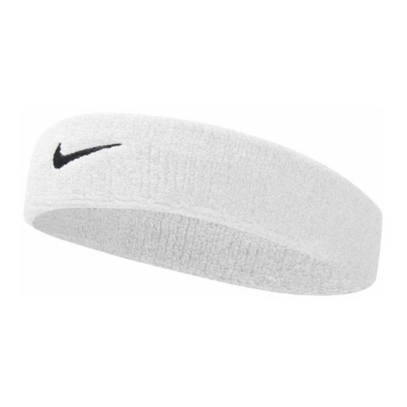 Nike Swoosh white black headband