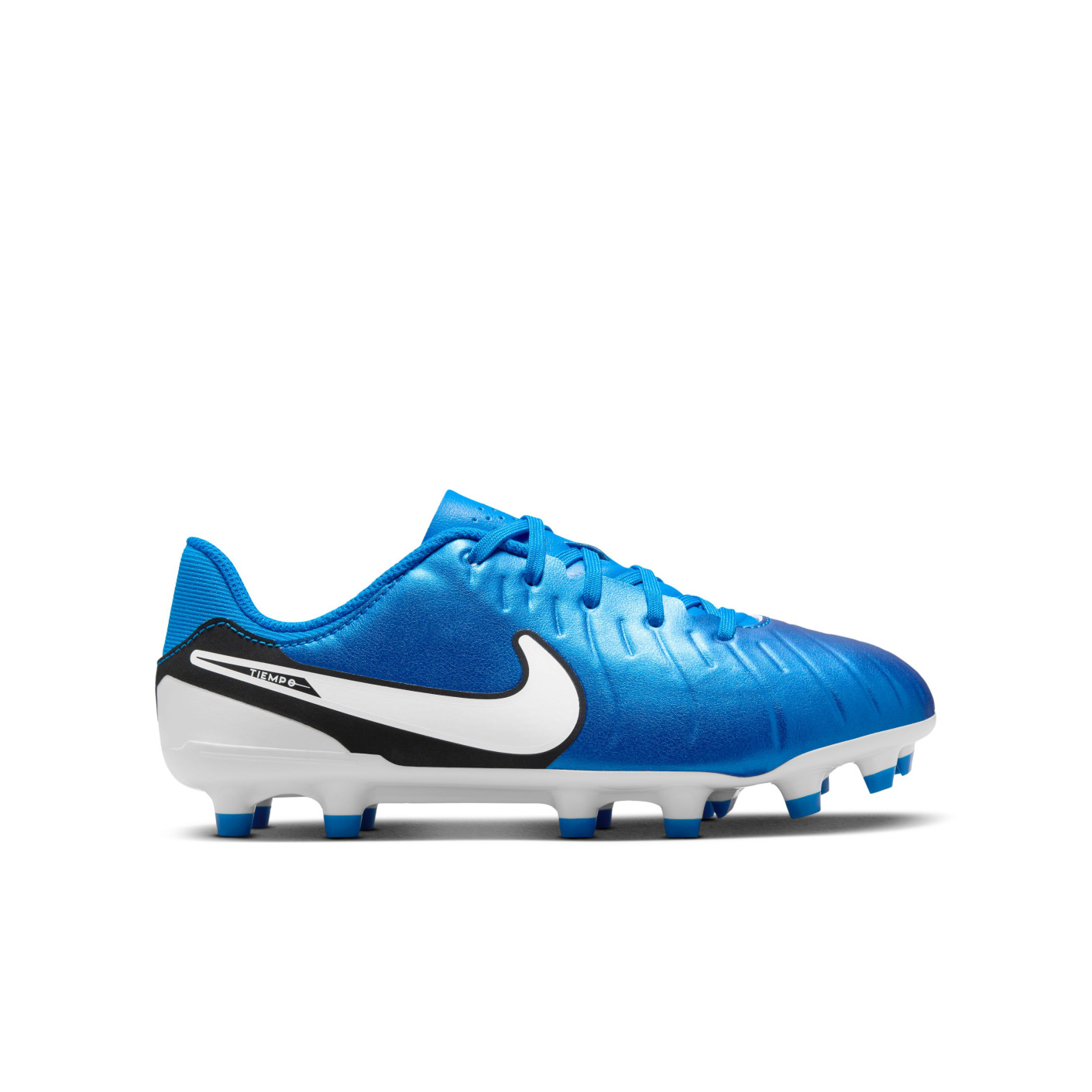 Nike Tiempo Legend Academy 10 Grass/Artificial Grass Football Shoes (MG) Kids Blue White Black