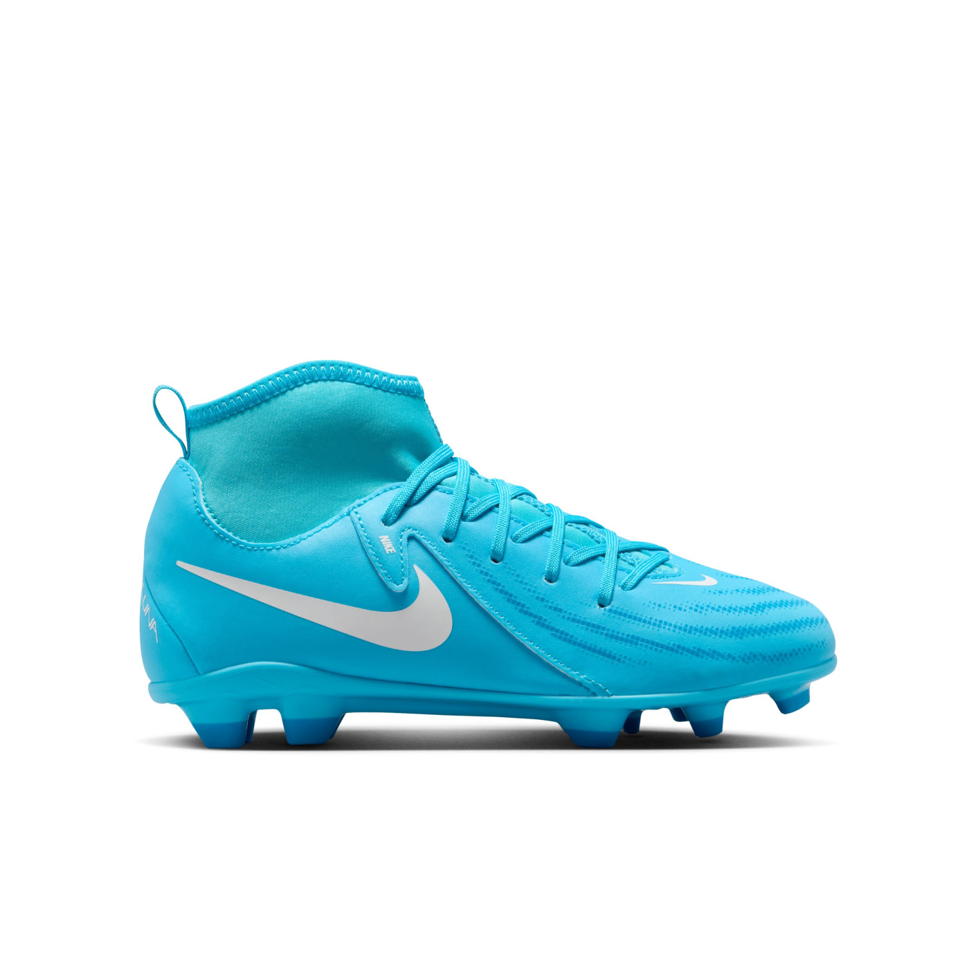 Nike Phantom Luna Club II Gras Kunstgras Voetbalschoenen MG Kids Blauw Wit KNVBshop