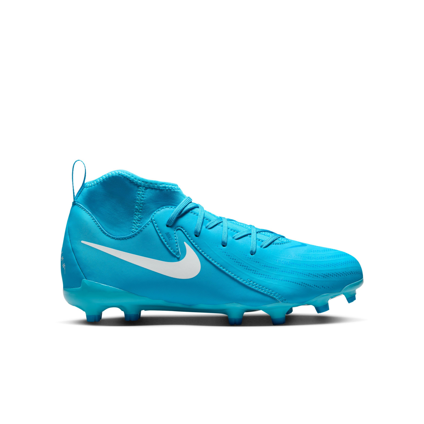 Nike Phantom Luna Academy II Gras / Kunstgras Voetbalschoenen (MG) Kids Blauw Wit