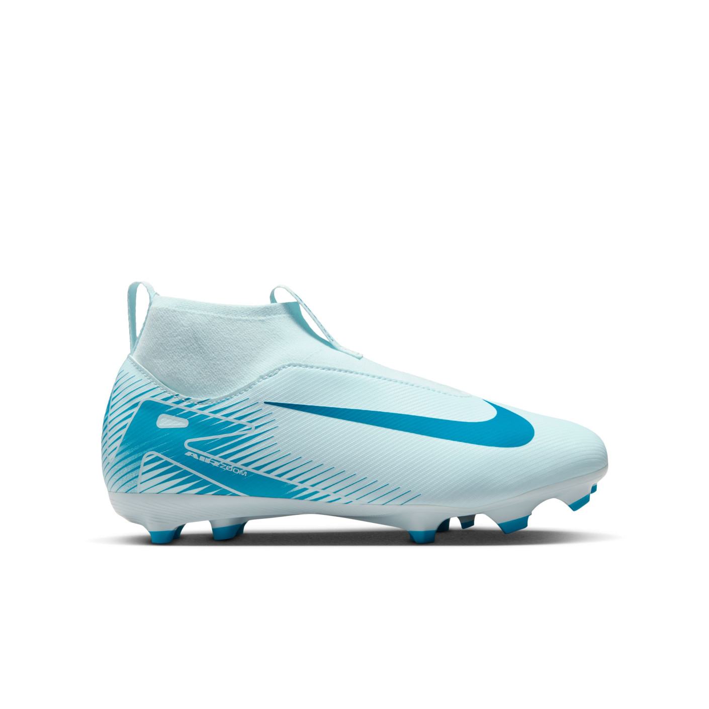 Nike Zoom Mercurial Superfly Academy 10 Grass/Artificial Grass Football Shoes (MG) Kids Light Blue