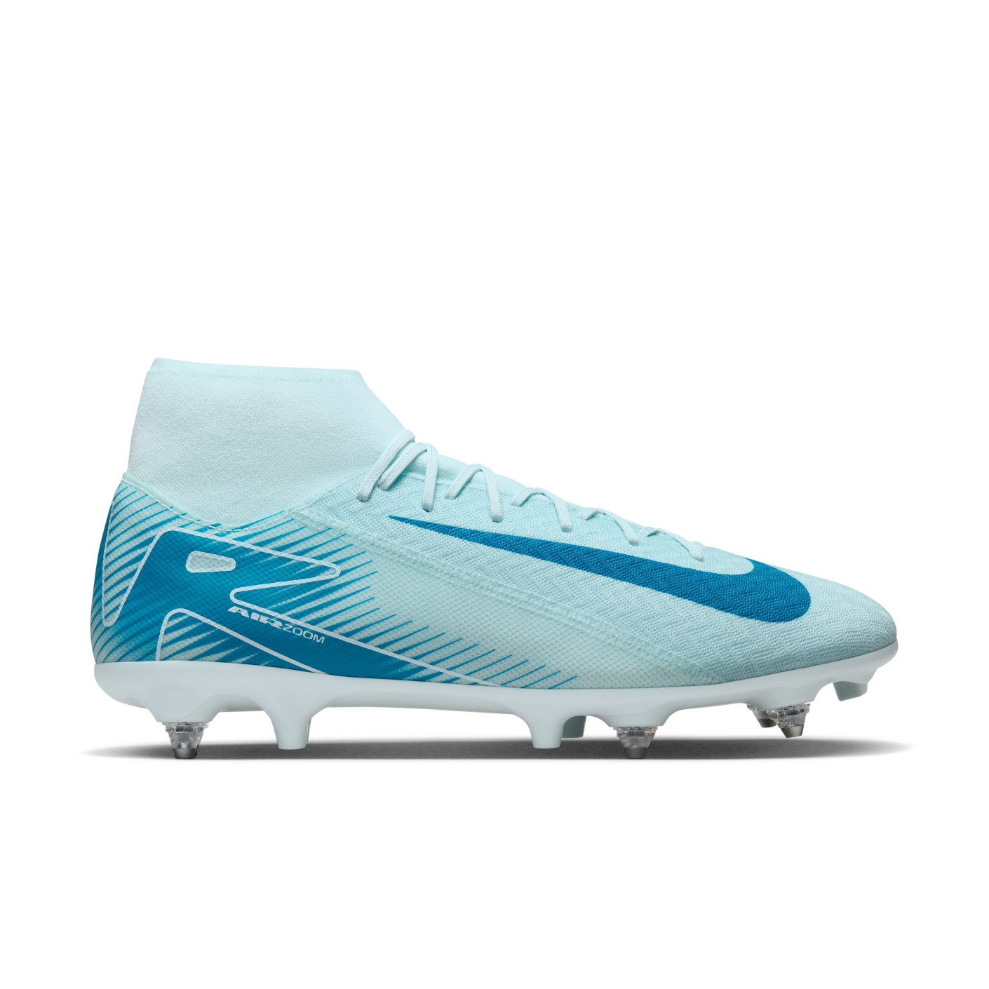 Nike Zoom Mercurial Superfly Academy 10 IJzeren-Nop Voetbalschoenen (SG) Anti-Clog Lichtblauw Blauw