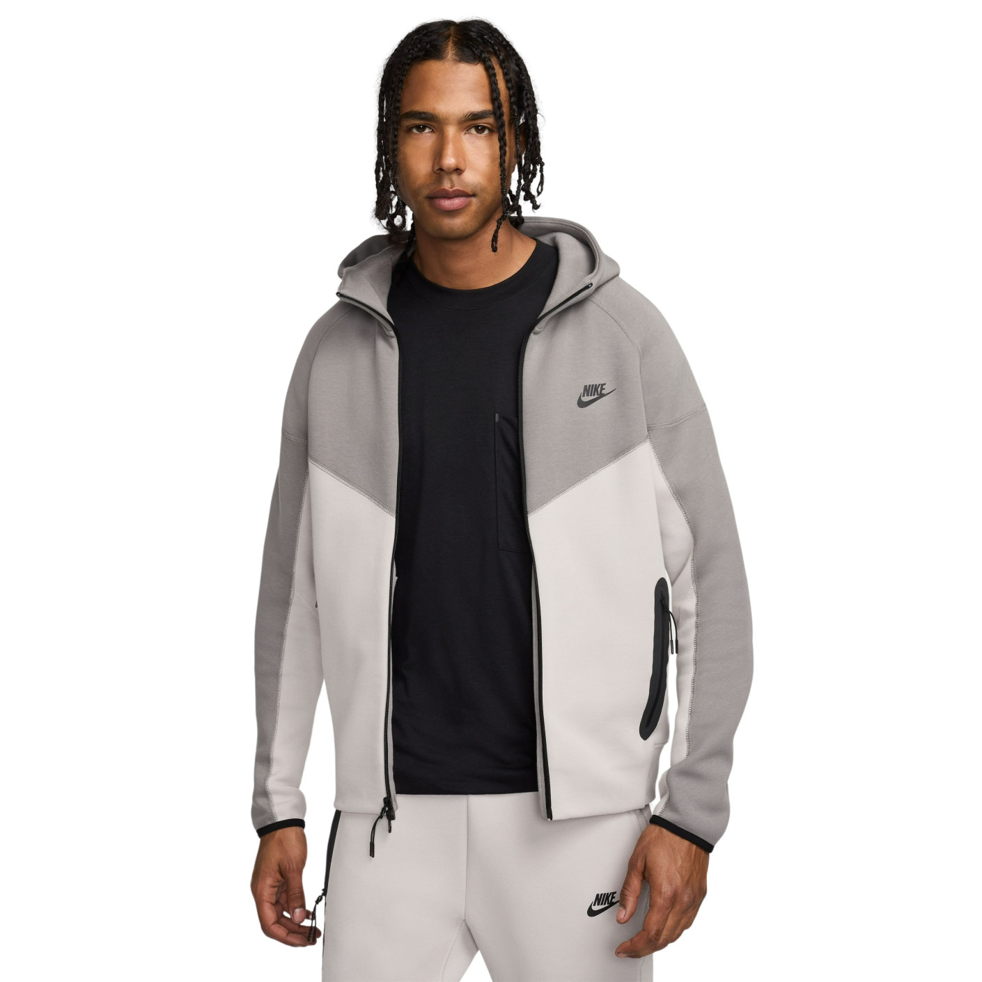 Nike tech fleece light grey on sale