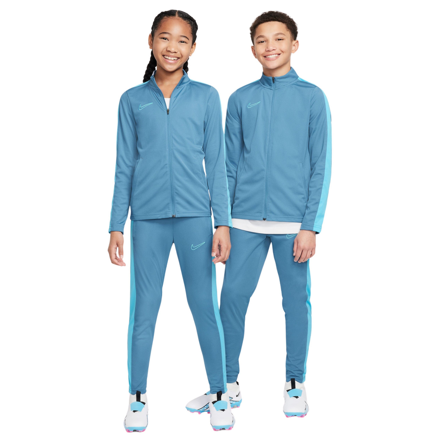 Nike Academy 23 Full Zip Tracksuit Kids Blue Light Blue KNVBshop