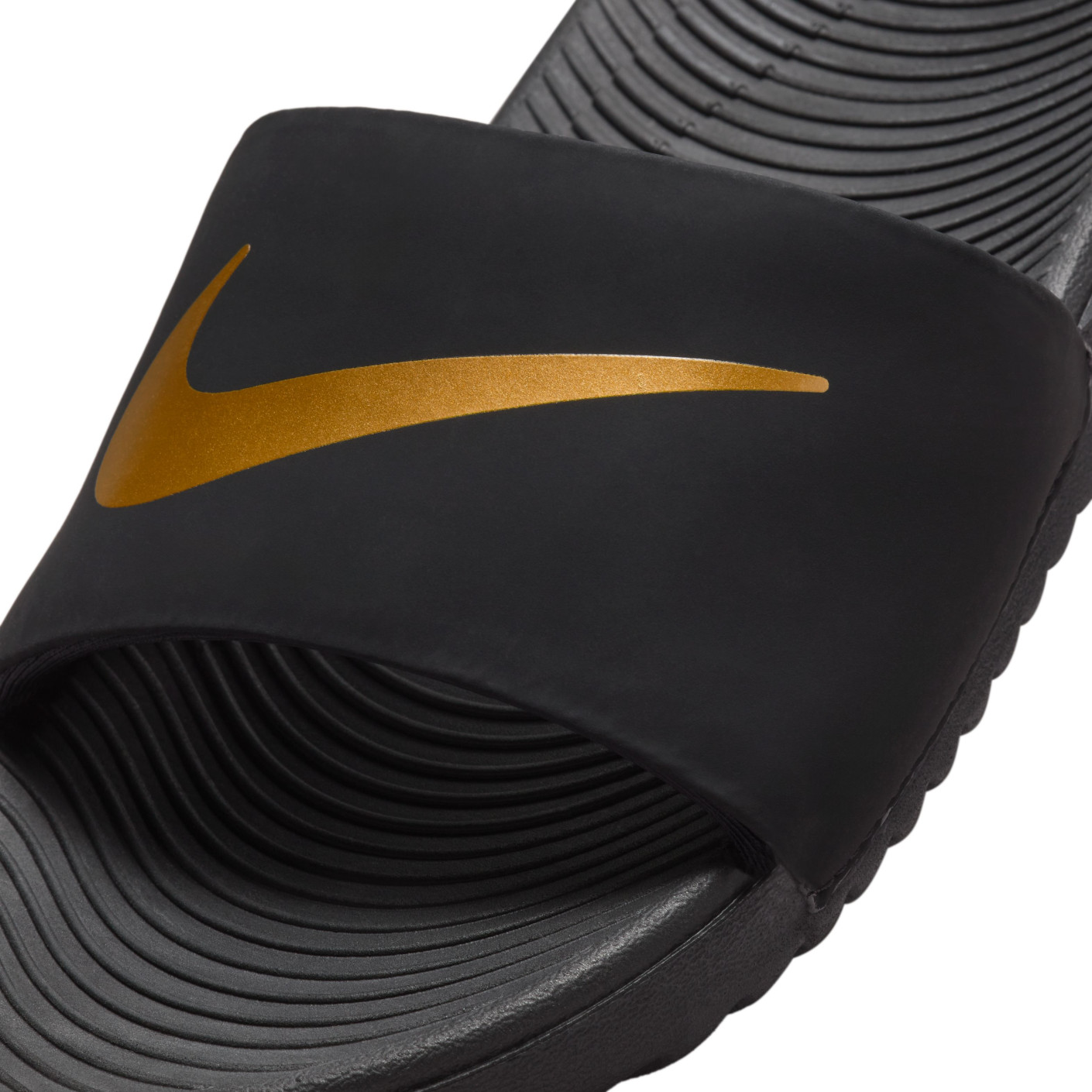 Nike Kawa Kids Slippers Black Gold KNVBshop