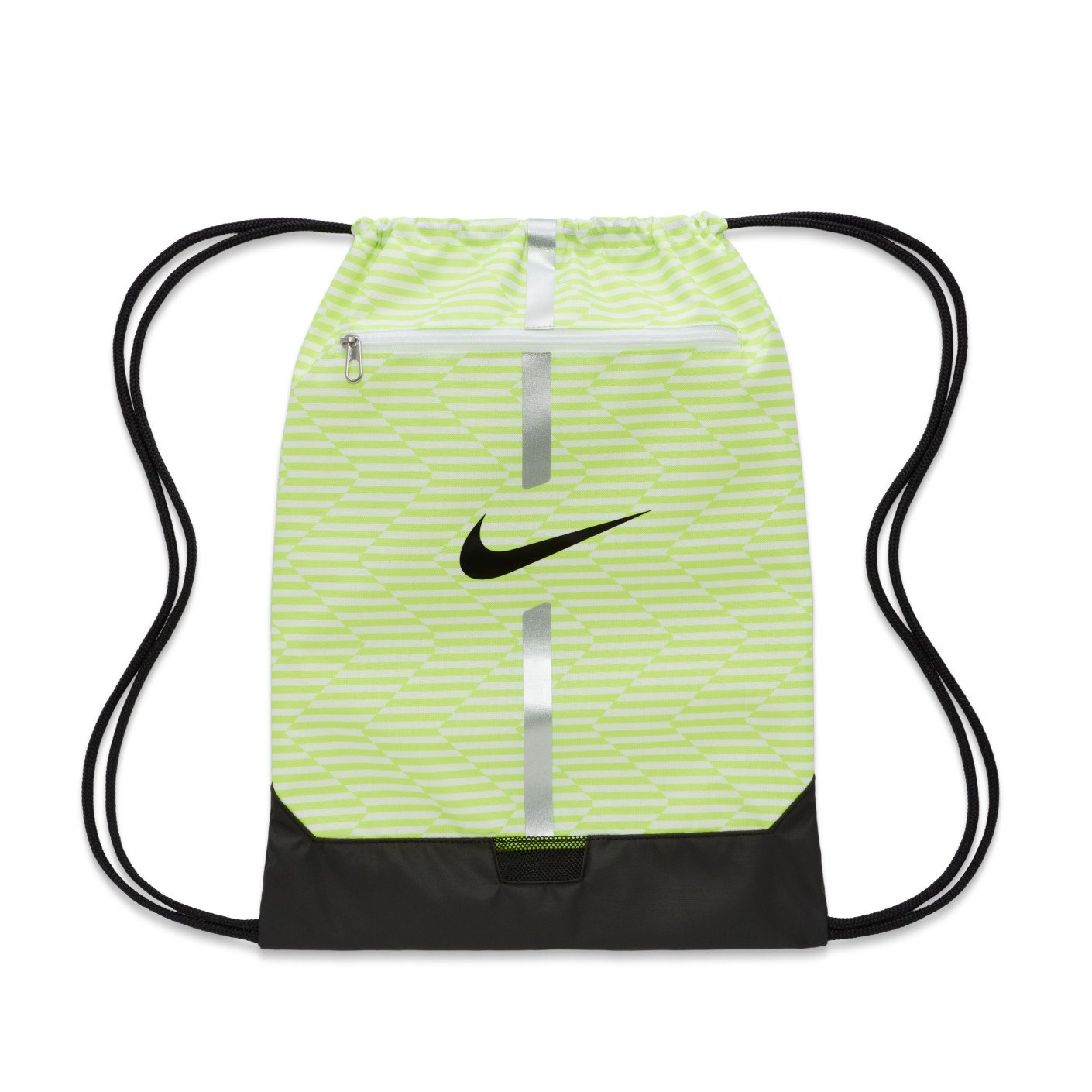 Nike Academy Gym Bag Neon Yellow Silver Black