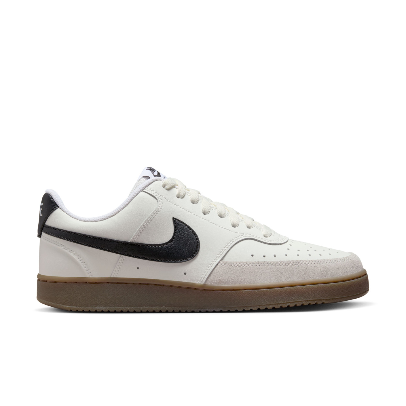 Nike Court Vision Low Sneakers White Black Light Brown