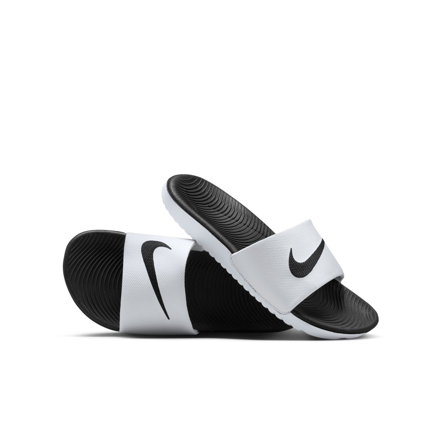 Nike Slippers Kawa Kids Wit Zwart