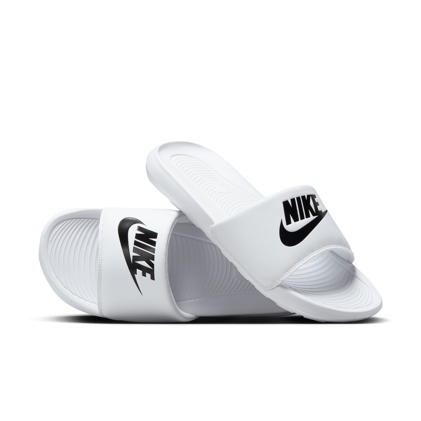 Nike Victori One White Black Slippers