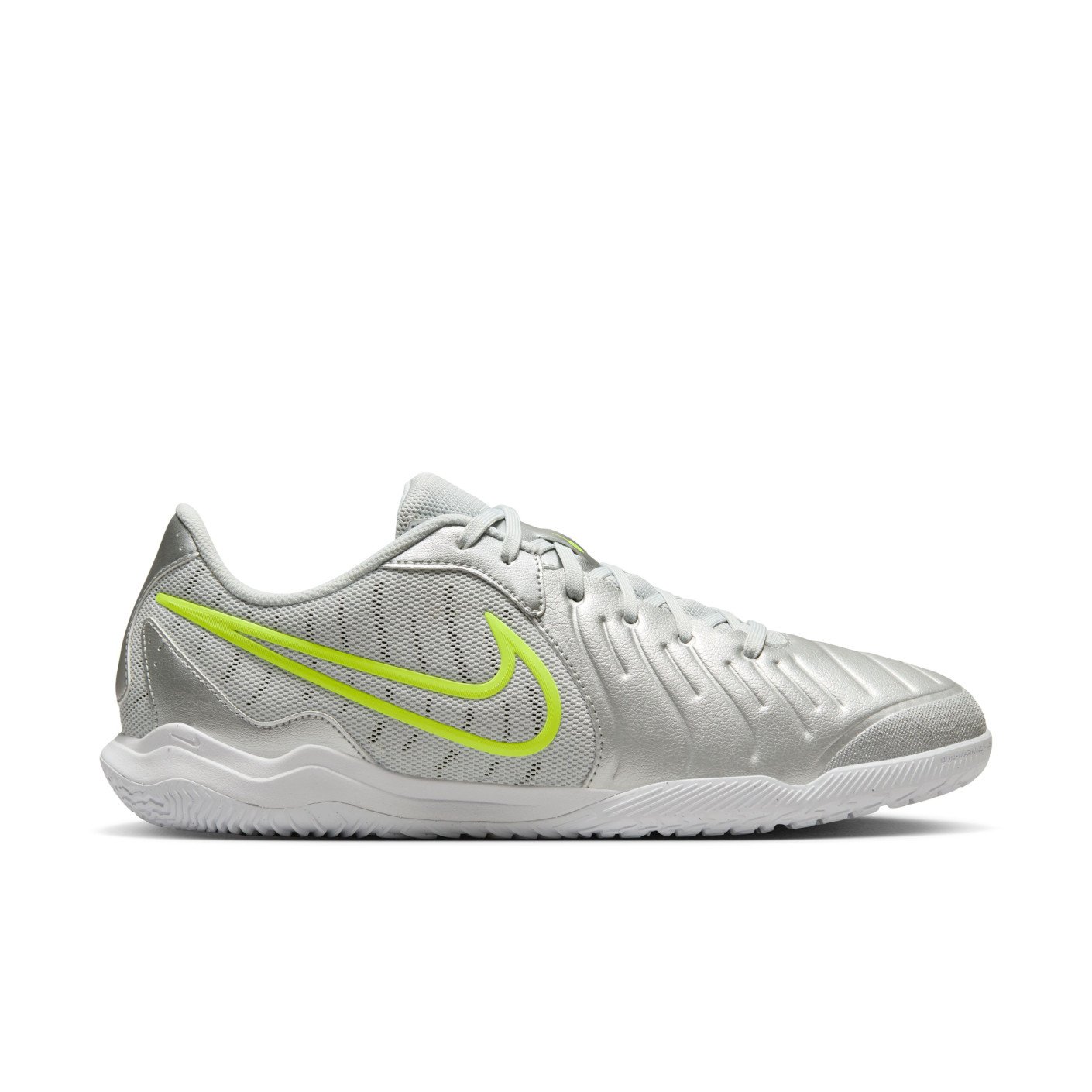 Nike Tiempo Legend 10 Academy Indoor Football Boots (IN) Silver Neon Yellow