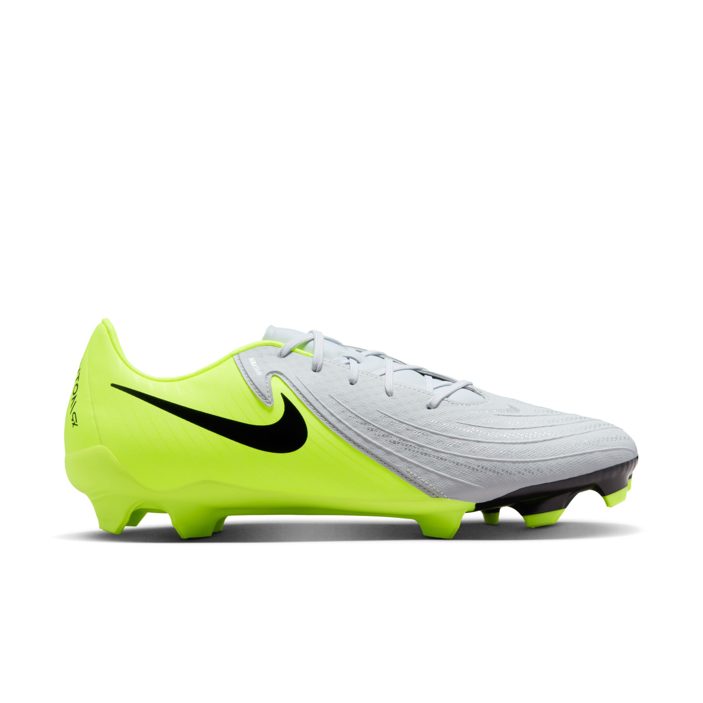 Nike Phantom GX II Academy Grass/Artificial Grass Football Shoes (MG) Neon Yellow Silver Black